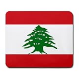 Lebanon Flag Mouse Pad