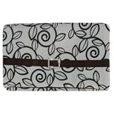 Black and White Vine Diaper Changing Clutch