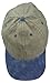 Blank Hat Pigment Dyed Washed Cotton Ball Cap in Navy Blue and Khaki