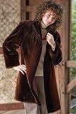 Women's Classic Sheared Beaver Stroller with Wing Collar