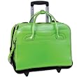 McKlein Willowbrook Leather Briefcase Laptop Case - Green