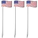 Food Pick and Cocktail Garnish Stick, Reusable Plastic Drink Sticks or Food Skewers, 24 American Flag Picks, Martini and Bloody Mary Skewer, 4th of July, Patriotic Party, Bar Supplies, 4.5 Inches