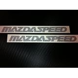 1 Pair of Mazdaspeed Racing Decal Sticker (New) Black Size 9''x 0.8'' by click2go