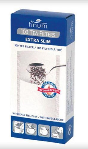 Finium Tea Filters - 100 Extra Slim (Pack of 1)