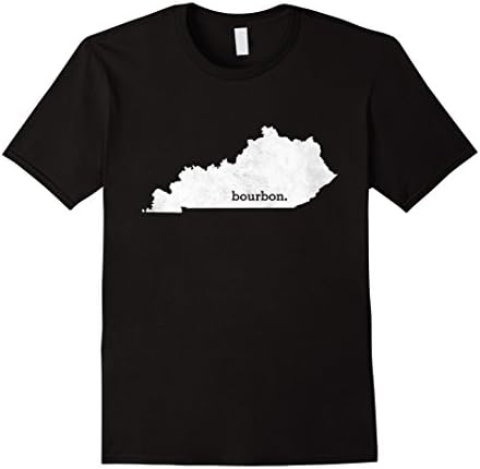 Kentucky State Outline Bourbon Whiskey Tshirt - Male 2XL - Black