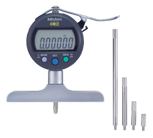 Mitutoyo 547-258S LCD Absolute Digimatic Depth Gauge 0-8 Range 000005 Resolution +-00003 Accuracy
