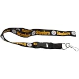 NFL Pittsburgh Steelers Lanyard, Black