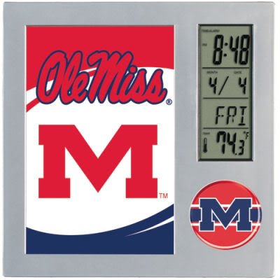 Mississippi Desk Clock With Picture Frame Picture