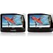 Philips PD9122/05 Dual 9 inch Screen Portable DVD Player with Car Adapter and Mounting Strap