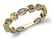 10k Yellow Gold Smoky-Quartz, Amethyst, Citrine and Rhodolite Garnet Ring, Size 6
