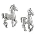 Sterling Silver Prancing Horse Stud Earrings