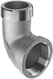 Stainless Steel 316 Cast Pipe Fitting, 90 Degree Street Elbow, MSS SP-114, 1/2" NPT Male X 1/2" NPT Female