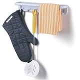 Magnetic Towel Bar & Storage Hooks