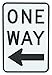 Tapco R6-2L Engineer Grade Prismatic Rectangular Lane Control Sign, Legend 