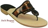 Jack Rogers Navajo Tortoise Shell Vinyl Women's Flat Thong Sandals