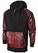 Mens Hipster Fleece Full Zip Hoody with PU Trim