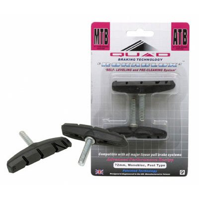 Quad Bicycle Brake Shoes V Mtb 72mm -Post Rocablox