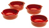 Review Emile Henry 337002/4 / Emile Henry Miniature Casserole Dishes, Set of 4, Cerise Red