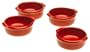 Emile Henry Miniature Casserole Dishes, Set of 4, Cerise Red