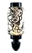 Oriental Real Fabric Shade Lantern Style Night Light, Gray & White Flower Nightlight, Great Gift Idea
