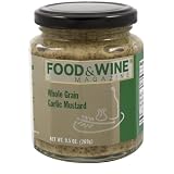 Food and Wine Magazine Whole Grain Garlic Mustard 10 Ounce Jars Pack of 6 by Food & Wine Magazine