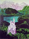 Neuschwanstein Art Print Poster By Andy Warhol, 27.5  x 37 