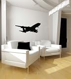 Boeing 747 Silhouette Vinyl Wall Decal Sticker Graphic By LKS Trading Post