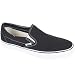 Vans Men's Classic Slip-on Skate Shoes (Black/White) (11)