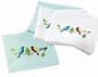 Tag Song Bird 100-Percent Cotton Cocktail Napkins, Set of 4