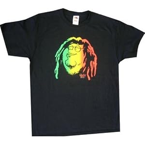Family Guy - T-Shirt - Peter - Rasta Face - Medium