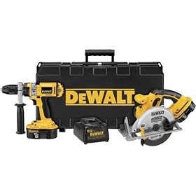DEWALT DC988SA 18-Volt Ni-Cad Cordless 2-Tool Combo Kit