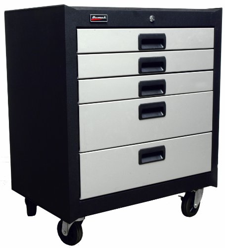Homak GS04005270 Steel 5 Drawer Mobile Cabinet