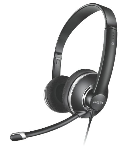 Philips SHM7410U Full Size Headset mit Lautstärkeregelung im Kabel und Noise Cancelation Mikrofon Philips SHM7410U Full Size Headset mit Lautstärkeregelung im Kabel und Noise Cancelation Mikrofon