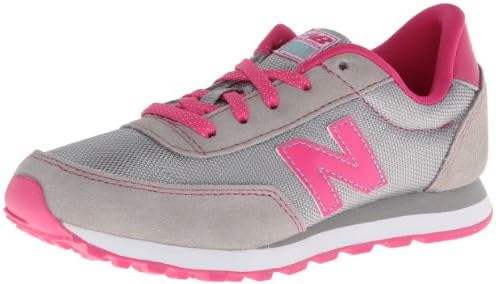 New Balance KL501 Youth Running Shoe (Little Kid/Big Kid),Grey/Pink,5 W US Big Kid