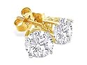 1 ctw Round Diamond Stud Earrings in 14K Gold