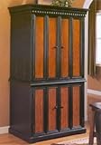 Black With Brown Cherry Entertainment Center
