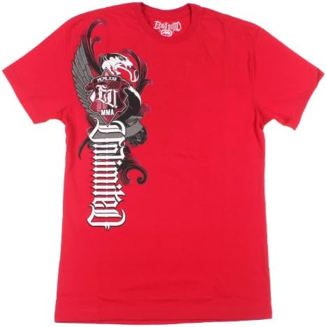 ecko unltd. MMA Men's Taking Side Short Sleeve Tee (True Ecko Red, Medium)