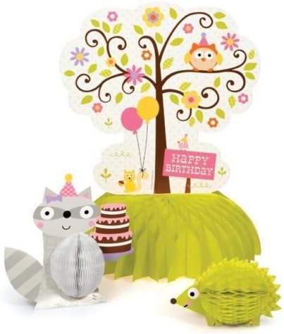 Happi Woodland Girl Honeycomb Table Centrepiece Set