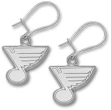 St. Louis Blues sterling silver dangle earrings
