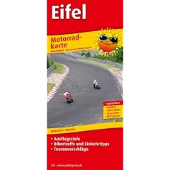 Motorradkarte Eifel: Mit Tourenvorschl�gen, Ausflugszielen, Einkehr- und Freizeittipps, reissfest, wetterfest, GPS-genau, 1:200000: Mit ... wetterfest, reissfest, abwischbar, GPS-genau