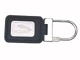 41l1zTsZy7L. SL160  New! Jaguar Key Chain/Ring, Black Leather/Chrome