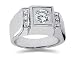 0.12 ctw Men's Diamond Ring in Platinum