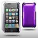 PURPLE GLOSS BACK CASE WITH SCREEN PROTECTOR FOR APPLE IPHONE 3 - PART OF THE CONSUMER STORE ACCESSORIES RANGE