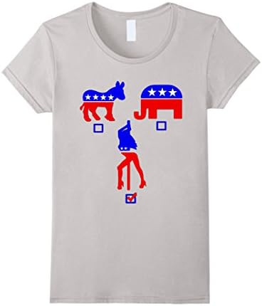 Women's VOTE FOR POLE DANCING Tees Tshirts Shirts T Shirts Large Silver