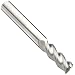 Niagara Cutter A345M Carbide Square Nose End Mills, Metric, Uncoated (Bright) Finish, Roughing and Finishing Cut, 35 Degree Helix, For Use With Aluminum, Non-Ferrous Metals