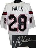 Marshall Faulk Signed San Diego State White Custom Jersey- Faulk Hologram