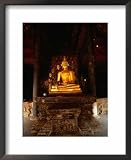 Sitting Gold Buddha Wat Phra That Lampang Luang, Lampang, Thailand Photography Framed Art Poster Print by John Hay, 18x22