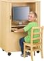 Jonti-Craft 3418JC114 Rainbow Accents EuroComputer Cabinet Kids
