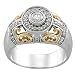 14K Two Tone Gold Diamond Bridal Engagement Ring (0.50 ctw, G-H, SI1)