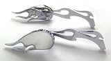 HARLEY DAVIDSON CUSTOM CHROME BILLET FLAME MIRRORS